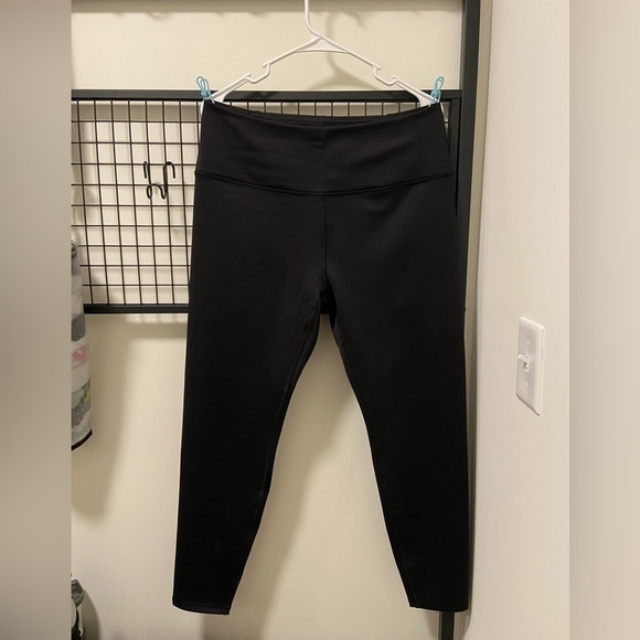 NWOT | Spyder black active‎ fleece lined leggings with zipper tech pouch — XL - Picture 1 of 5